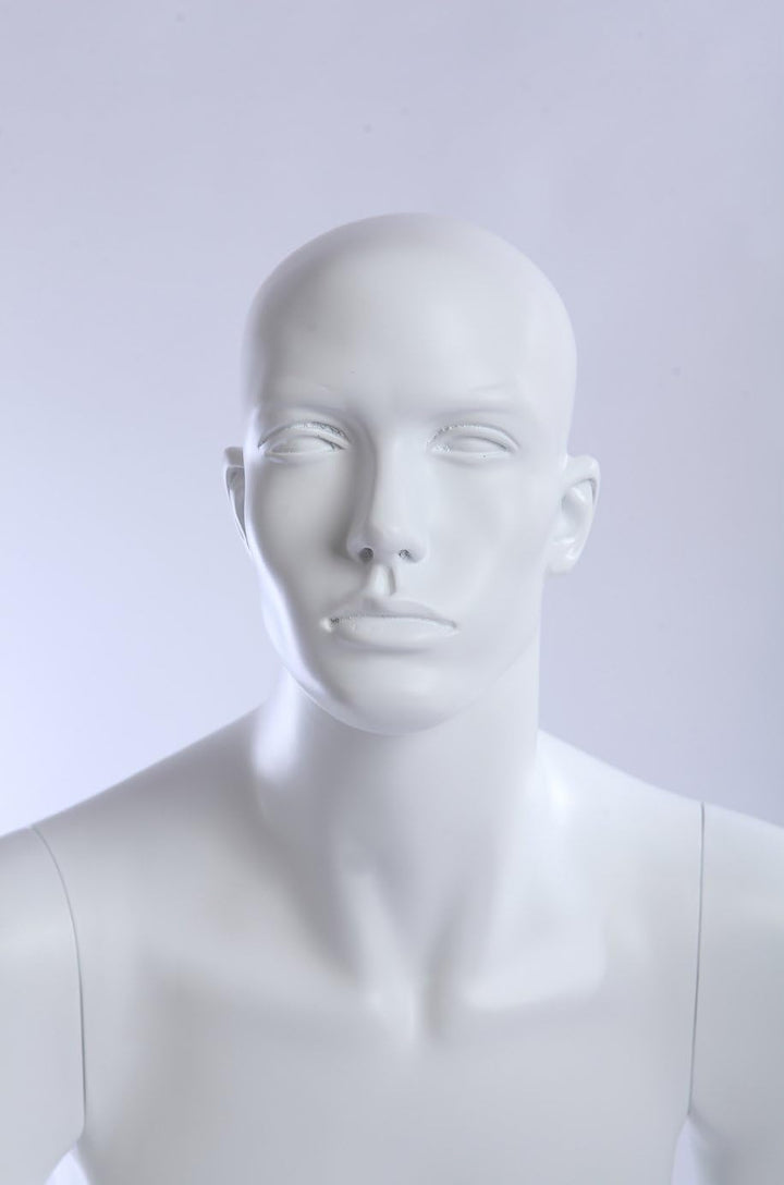 Euroton NEU QT10-6 weiss abstrakte sitzende Schaufensterpuppe Mannequin Figur männlich matt