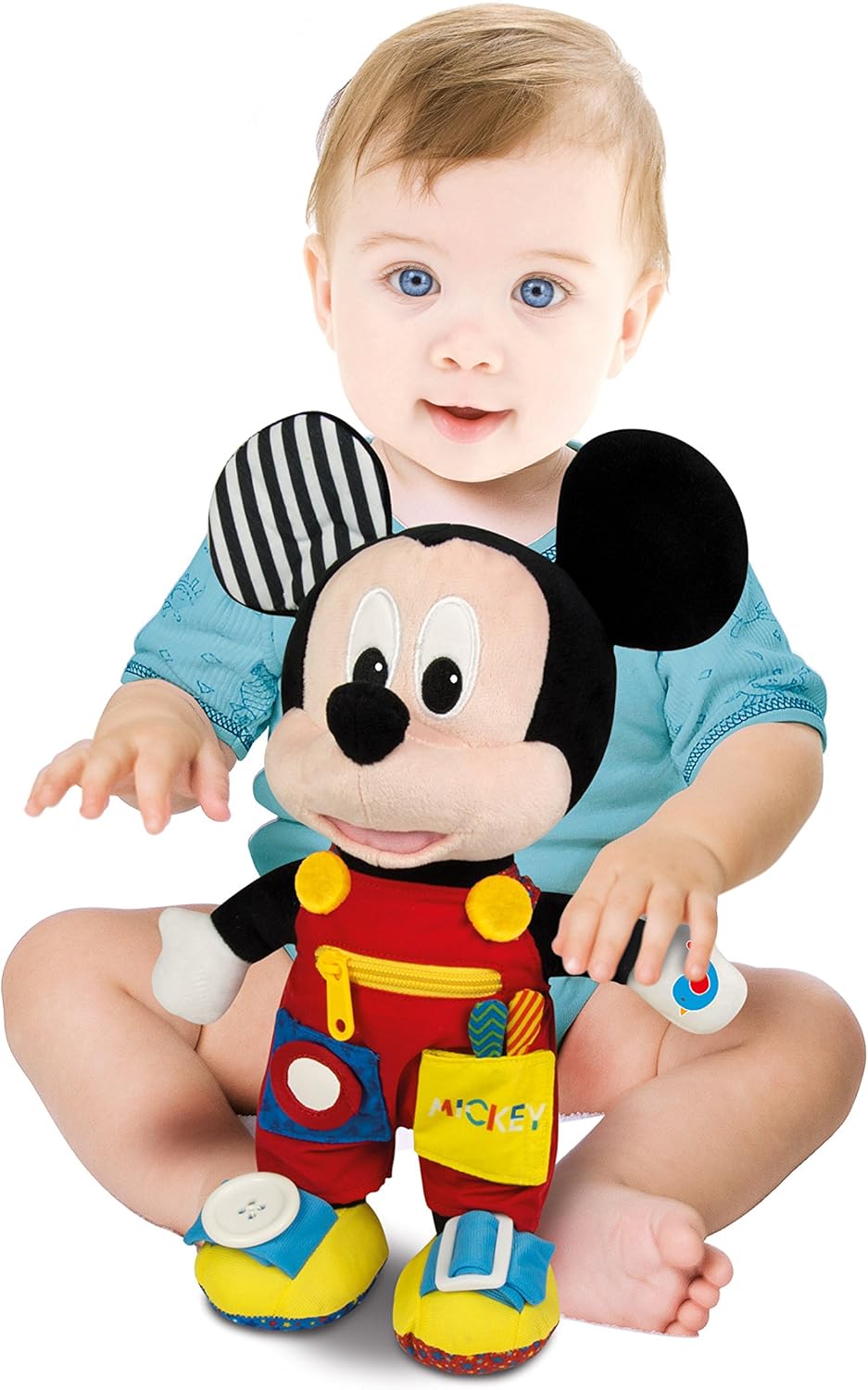 Clementoni 17224 - Disney Baby Mickey Plüsch Mickey Fähigkeiten, Plüsch, Mickey Fähigkeiten, Plüsch