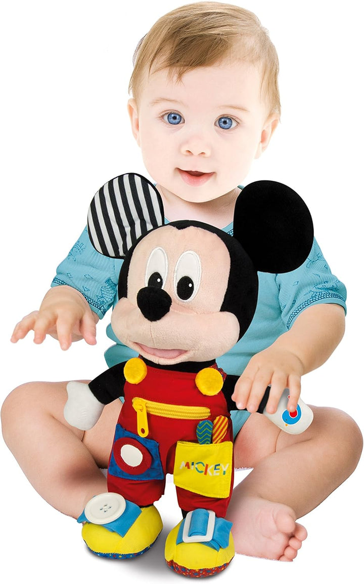 Clementoni 17224 - Disney Baby Mickey Plüsch Mickey Fähigkeiten, Plüsch, Mickey Fähigkeiten, Plüsch