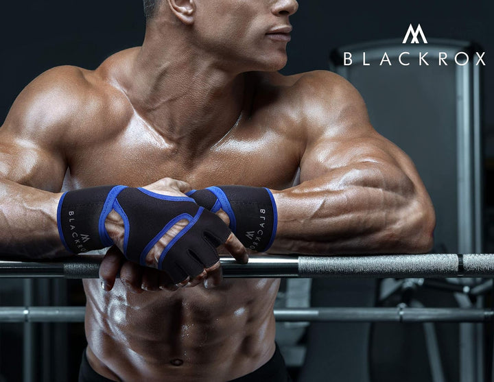 BLACKROX Fitnesshandschuhe Seattle Atmungsaktive Vergleichssieger Fitness Handschuhe mit Handgelenks