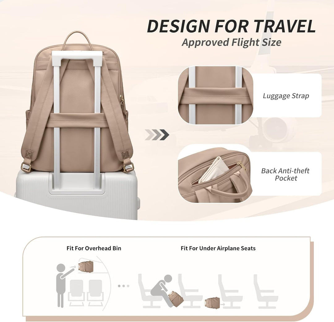 GOLF SUPAGS Frauen Rucksack Casual Daypack für Arbeit Reisen Hochschulen Rucksack Geldbörse Fits 14