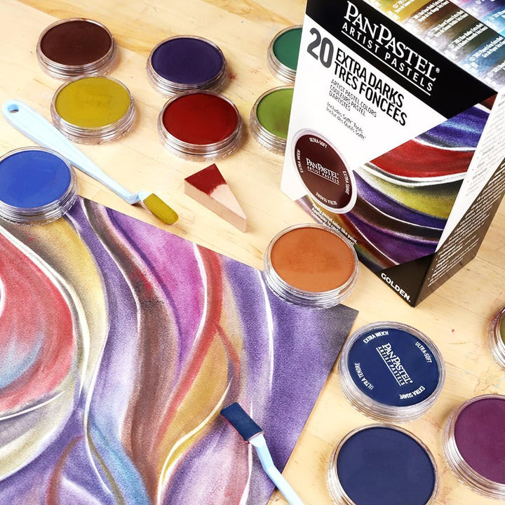 PanPastel Pastelle-Set mit 20 Farben, extra dunkle Schattierungen
