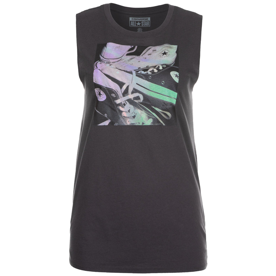 Converse Damen Marken-Tanktop, anthrazit, Grösse:XL