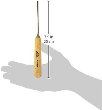 STUBAI-527102 Gerades Balleisen/Stechbeitel 2 mm | Stich 1 | einseitig geschliffen, mit Holzgriff |