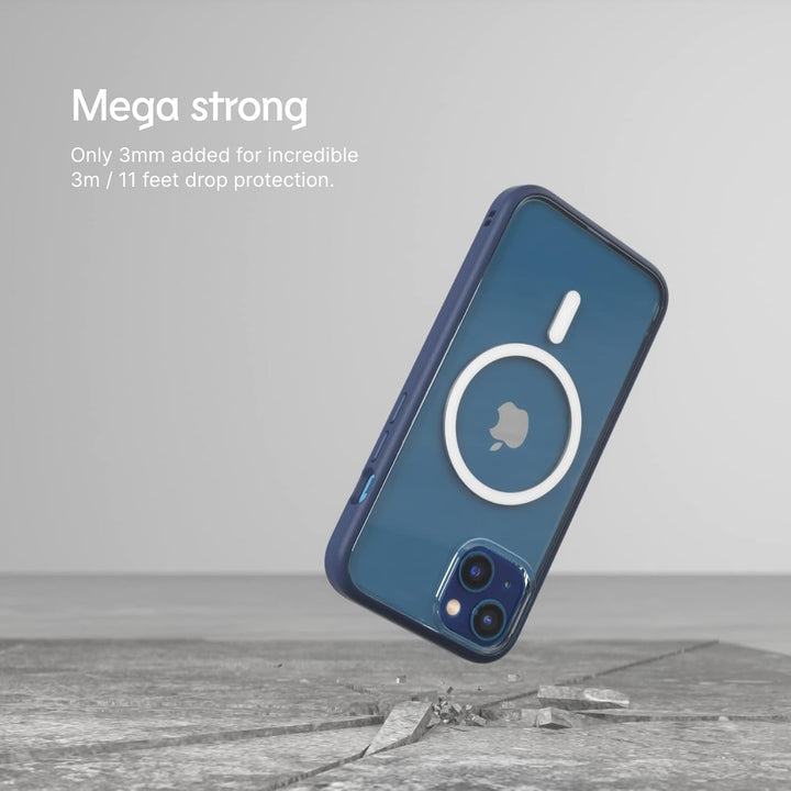 RhinoShield Modulares Case kompatibel mit MagSafe für [iPhone 12 Mini] | Mod NX - Überragender Magne