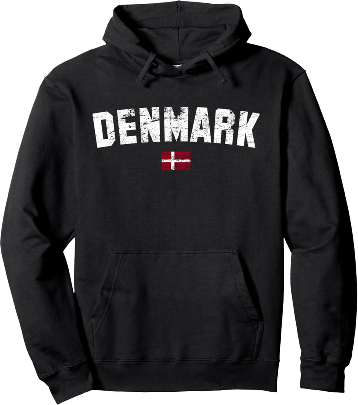DÄNEMARK Flagge | Damen Herren Kinder | College DÄNEMARK Pullover Hoodie