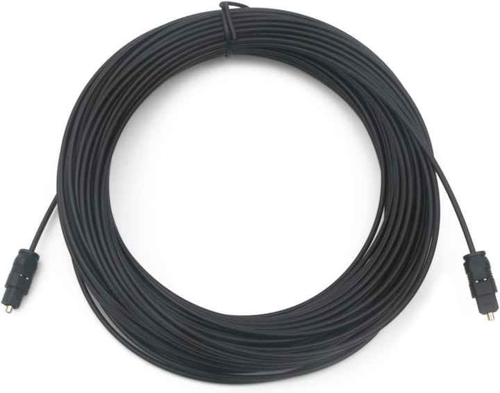 Pxyelec 30M Schwarz SPDIF Toslink-Kabel für digitales Glasfaser-Audio für Heimkino, Digitalfernsehen