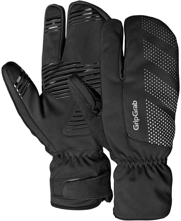 GripGrab Ride Winddichte Deep Winter 3-Finger Lobster Fahrradhandschuhe Warme Gel Gepolsterte Fahrra