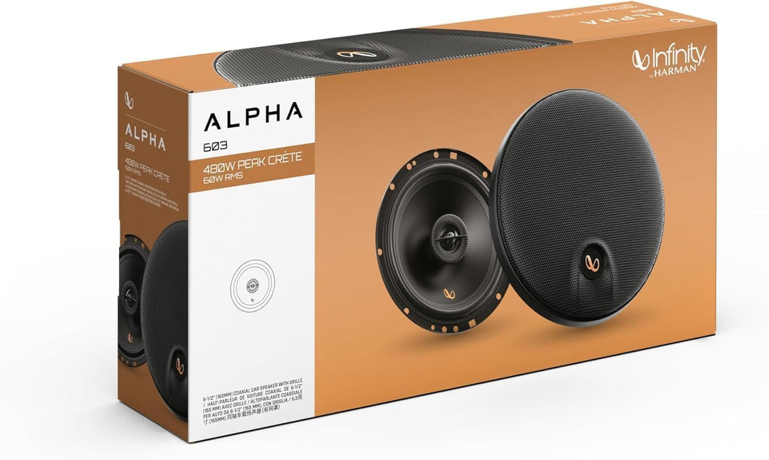Infinity Alpha 603 2-Wege Koaxial Lautsprecher Auto 16,5cm, 6,5 Zoll, von Harman Kardon Car HiFi mit