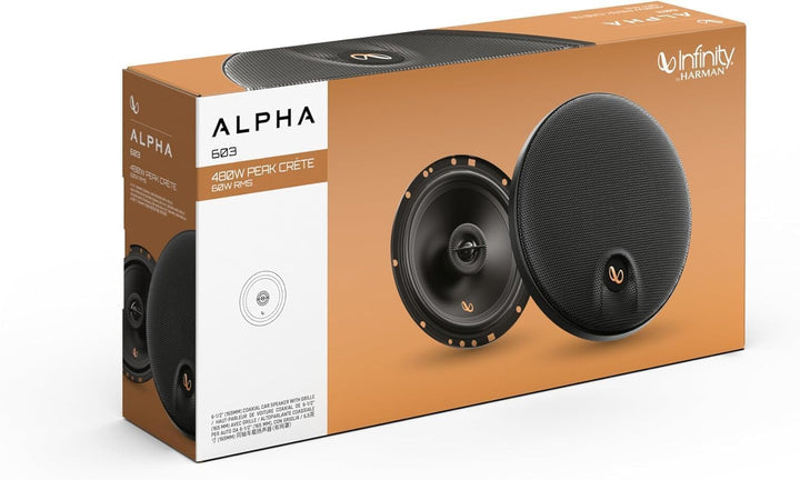 Infinity Alpha 603 2-Wege Koaxial Lautsprecher Auto 16,5cm, 6,5 Zoll, von Harman Kardon Car HiFi mit