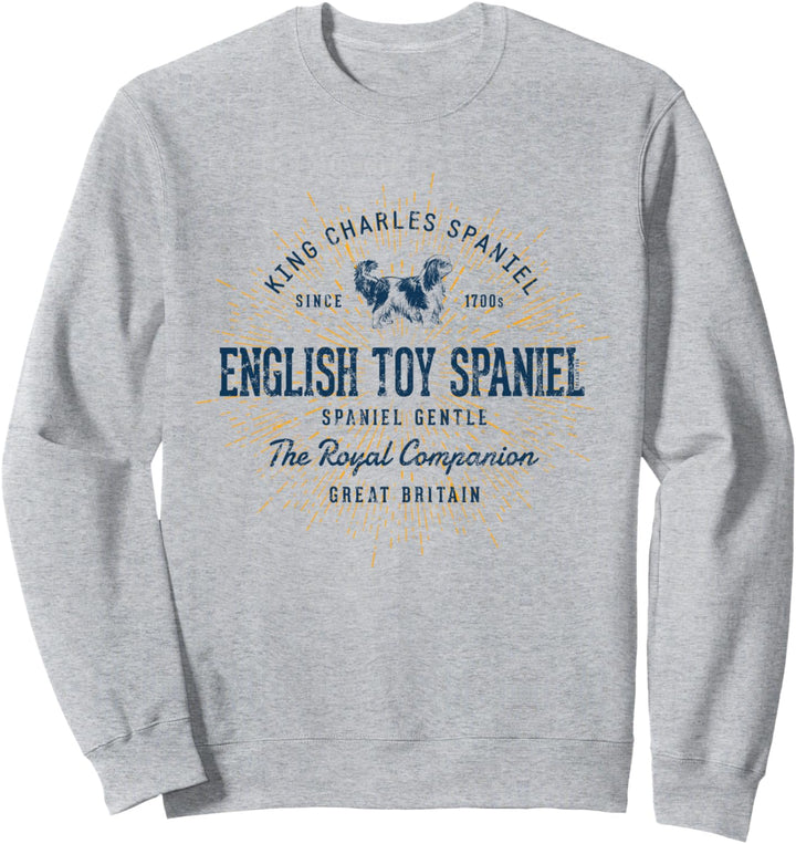 English Toy Spaniel Vintage King Charles Spaniel Sweatshirt