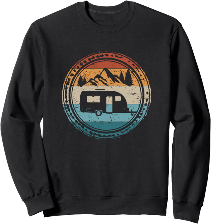Retro Camping Wohnwagen Sweatshirt