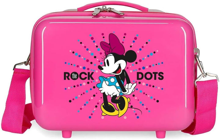 Disney Minnie Sunny Day Anpassungsfähiger Schönheitsfall Rosa 29x21x15 cms ABS Neceser Rock Dots Nec