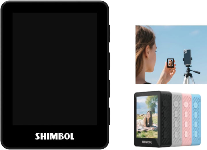 SHIMBOL CP5 Mini 2 Selfie Monitor Screen – Externes Display für Smartphone Rückkamera, 2.4" Vlog Scr