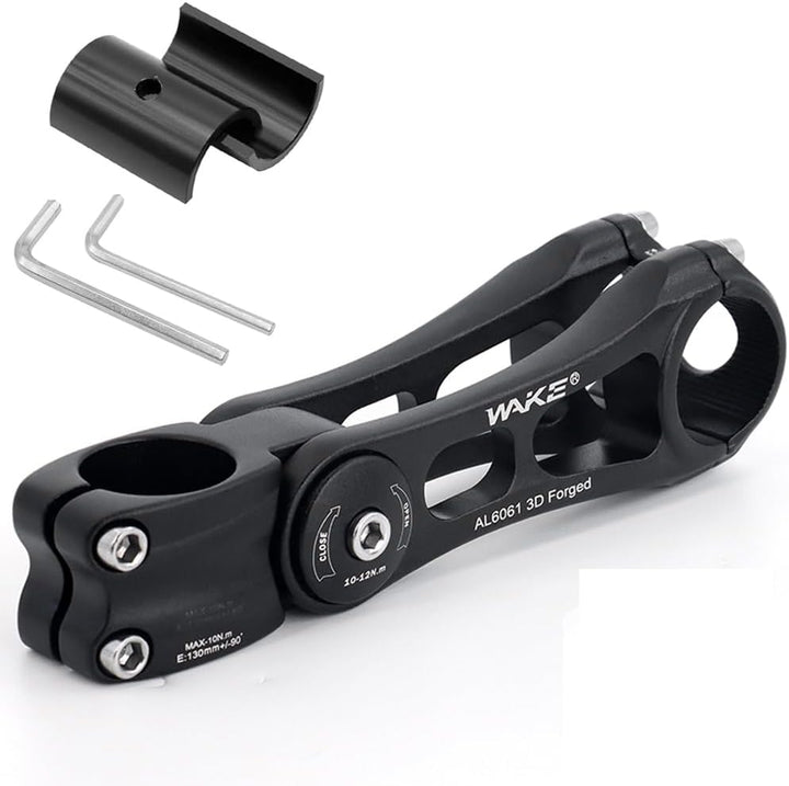 CYSKY Fahrrad Vorbau Universal 31,8mm und 25,4mm verstellbar ± 90 Grad 90/110/130/145mm MTB Vorbau F