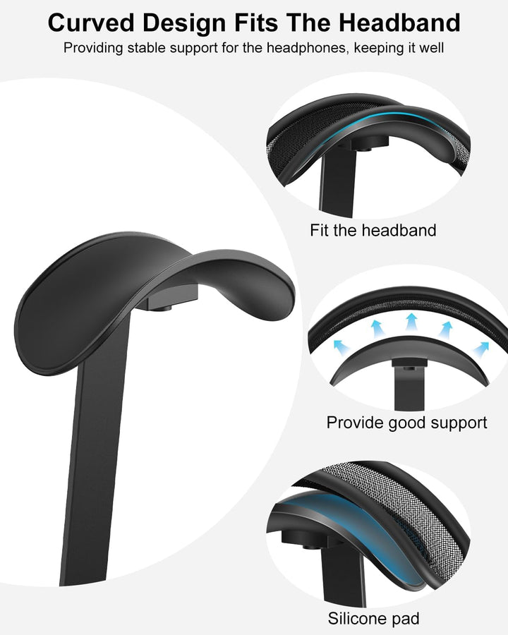 VICHYIE Kopfhörer Ständer, Schwerer Headset Halterung für AirPods Max, Schreibtisch Zubehör für Over