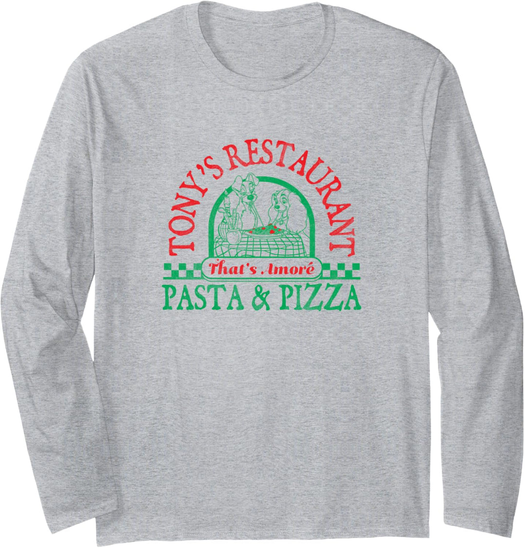 Disney Lady And The Tramp Tony's Restaurant That's Amore Langarmshirt