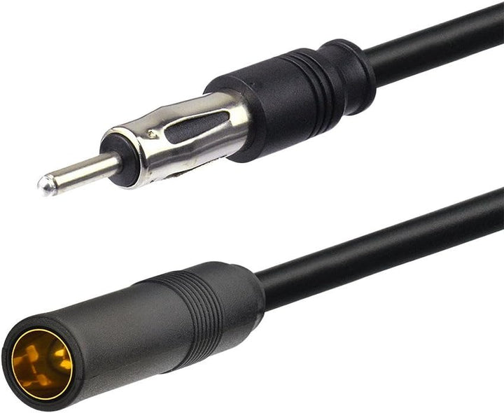 Bingfu Autoradio Antenne FM AM Auto Antenne mit Signalverstärker, 12-V-Netzteil, DIN-Stecker, Adapte