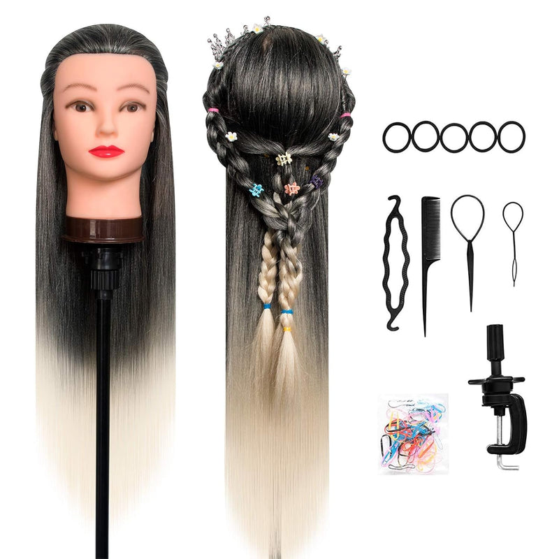 Trainingsköpfe 100% von dem Hochtemperaturfaser Haar Hairdressing Cosmetology Mannequin Frisierkopf