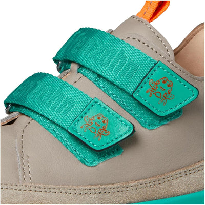 Affenzahn Barfussschuh Leder Buddy mit Klettverschluss Weich rutschfest Flexibel Reflektierend für J