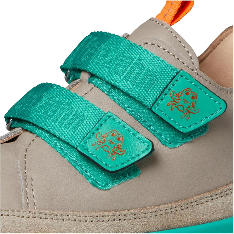 Affenzahn Barfussschuh Leder Buddy mit Klettverschluss Weich rutschfest Flexibel Reflektierend für J
