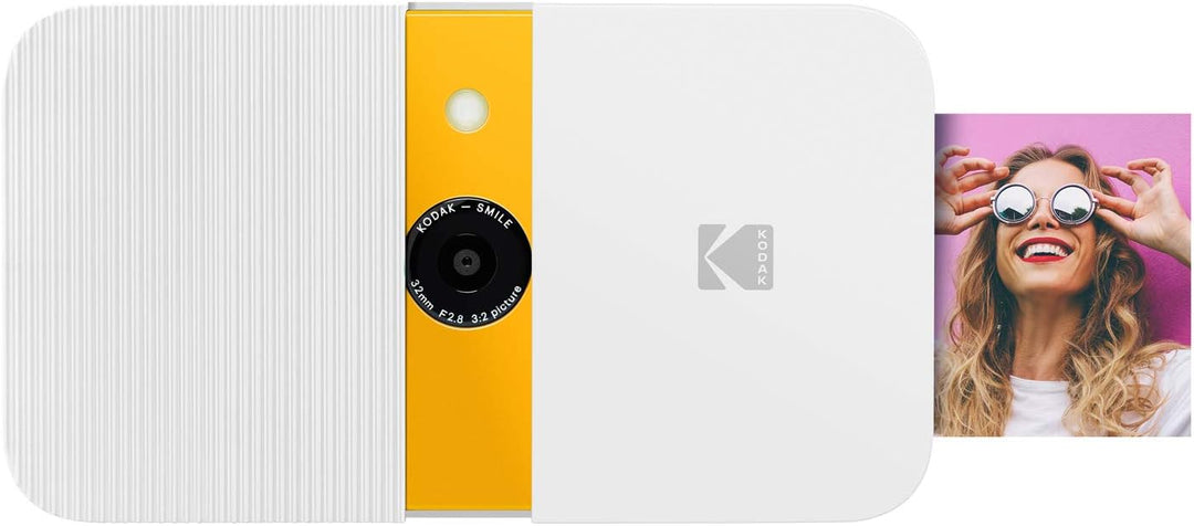 KODAK Smile Instant Print Digitalkamera, Weiss/Gelb, Weiss/Gelb