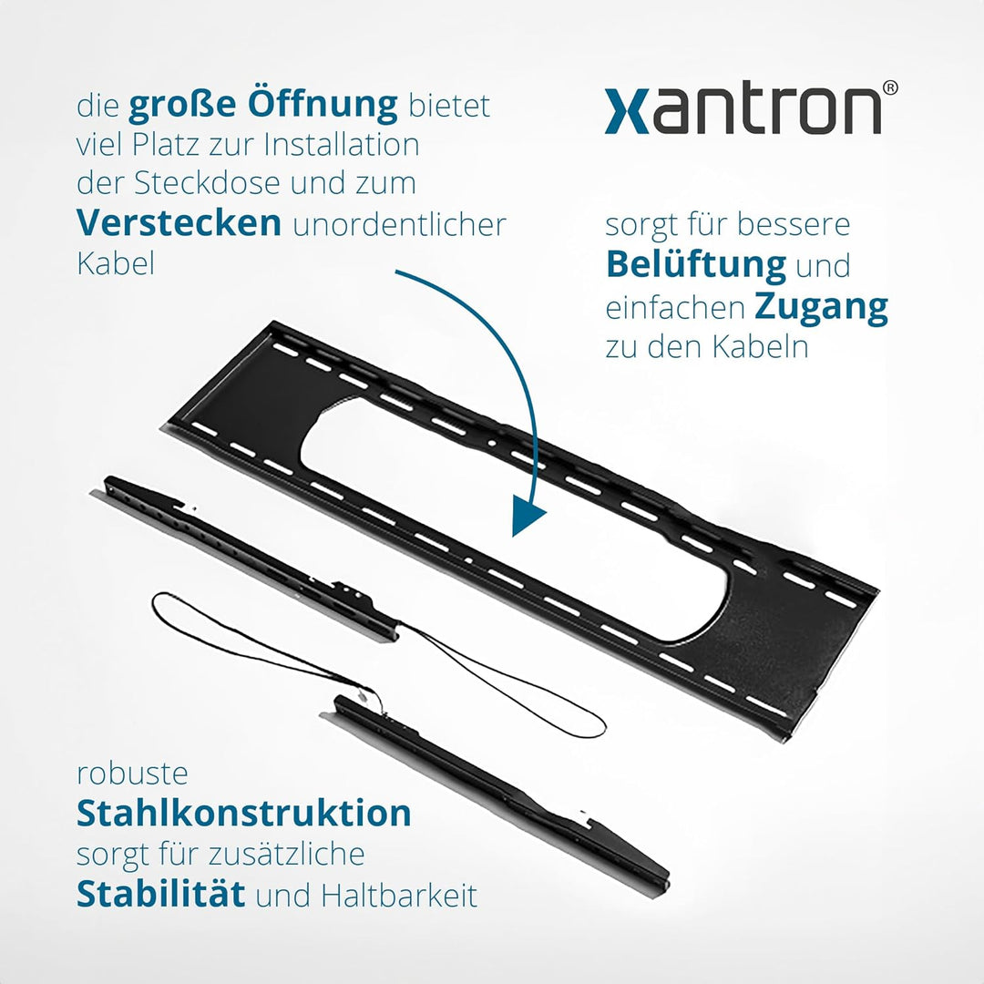 Xantron® HD-LP800 Feste Wandhalterung Fernseher 43-90 Zoll/VESA 50x50 bis 800x400 / TV Halterung Wan