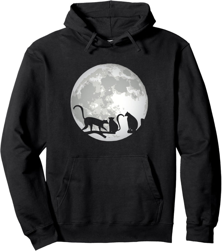 Lemuren Auf Dem Mond Niedlicher Lemur Pullover Hoodie