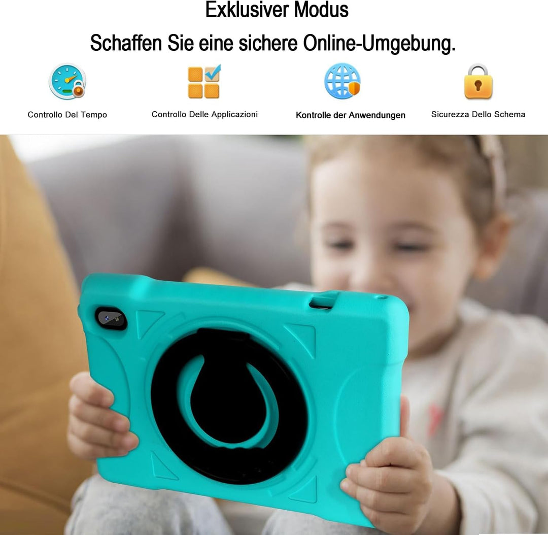 AOCWEI X700 Tablet 10 Zoll,Android 13 Tablet für Kinder,12GB RAM+128GB ROM,512GB erweitern,5GWiFi Ta