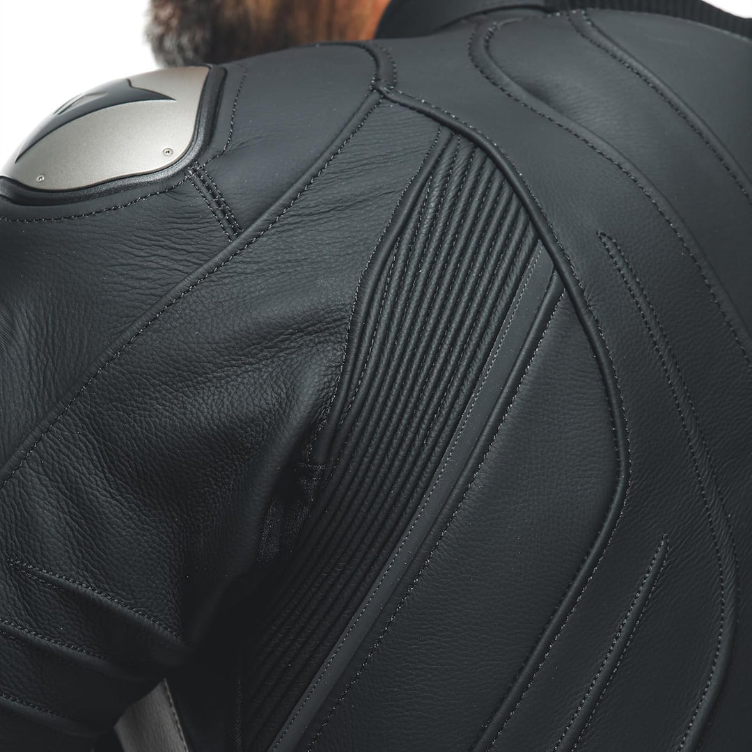 Dainese Avro 4 2-Teiler Motorrad Lederkombi (Black/White,46) 46 BLACK-MATT/BLACK-MATT/WH, 46 BLACK-M