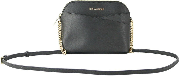 Michael Kors Jet Set Medium Crossbody Leder Handtasche Schwarz / Goldfarben, Schwarz / Goldfarben