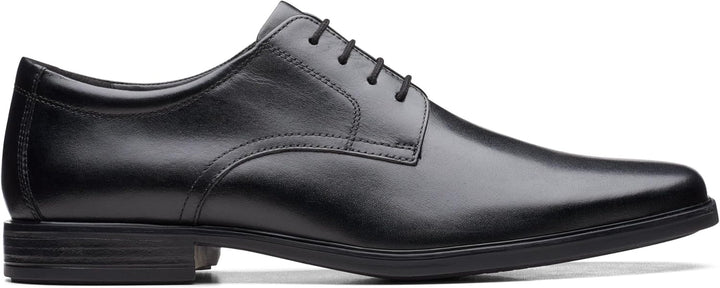 Clarks Herren Howard Walk Oxford 48 EU Schwarzes Dunkelschwarzes Leder, 48 EU Schwarzes Dunkelschwar