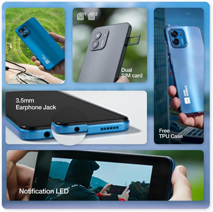 AGM Note N1 Smartphone [2023], Android 13 Smartphone ohne Vertrag, 8 GB+128 GB, Dual 50MP Kamera, 6,