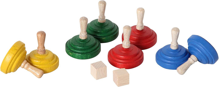 Bartl 103799 Eisstock-Kiste aus Holz, Mini Eisstockschiessen für Hobby-Eisstockschiesser