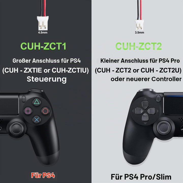 PS4 Controller Akku, Pickle Power 2 x 2000mAh PS4Pro Akkus für Sony Playstation 4 Dualshock 4 V1 V2