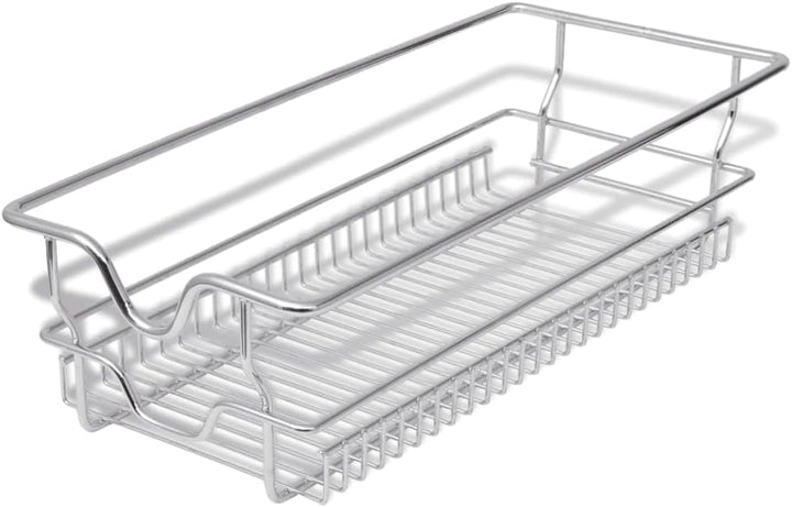 vidaXL 2X Einbauschublade 30cm Korbauszug Schrankauszug Teleskopschublade 300 mm, 300 mm