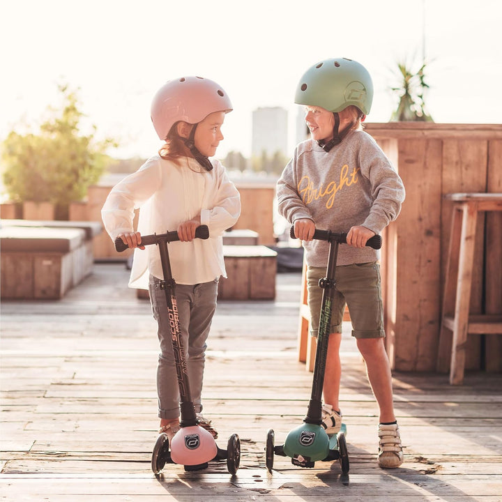 Scoot & Ride Highwaykick 3 LED Scooter Roller Kunststoff/Metall Forest, Masse: ca. 55cm x 15cm x 24c