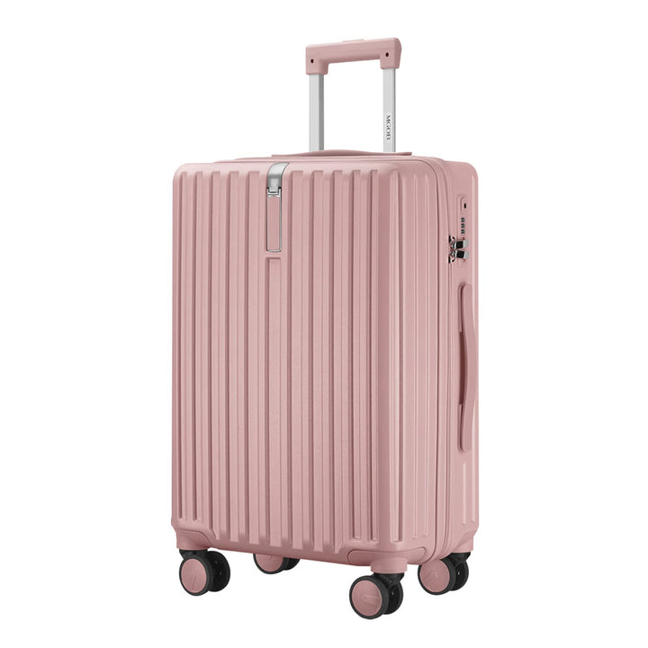 MGOB Koffer Gross Hartschalen Erweiterbar in Polycarbonat Reisekoffer mit 4 Rollen und Haken | 75x50