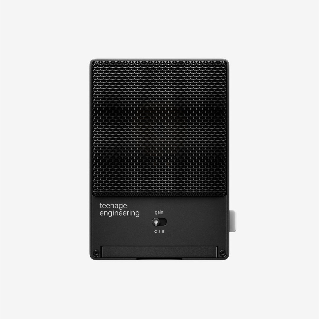 Teenage Engineering CM-15 Tragbares Studio-Kondensatormikrofon mit USB-C Audio und Laden, 3,5 mm Min