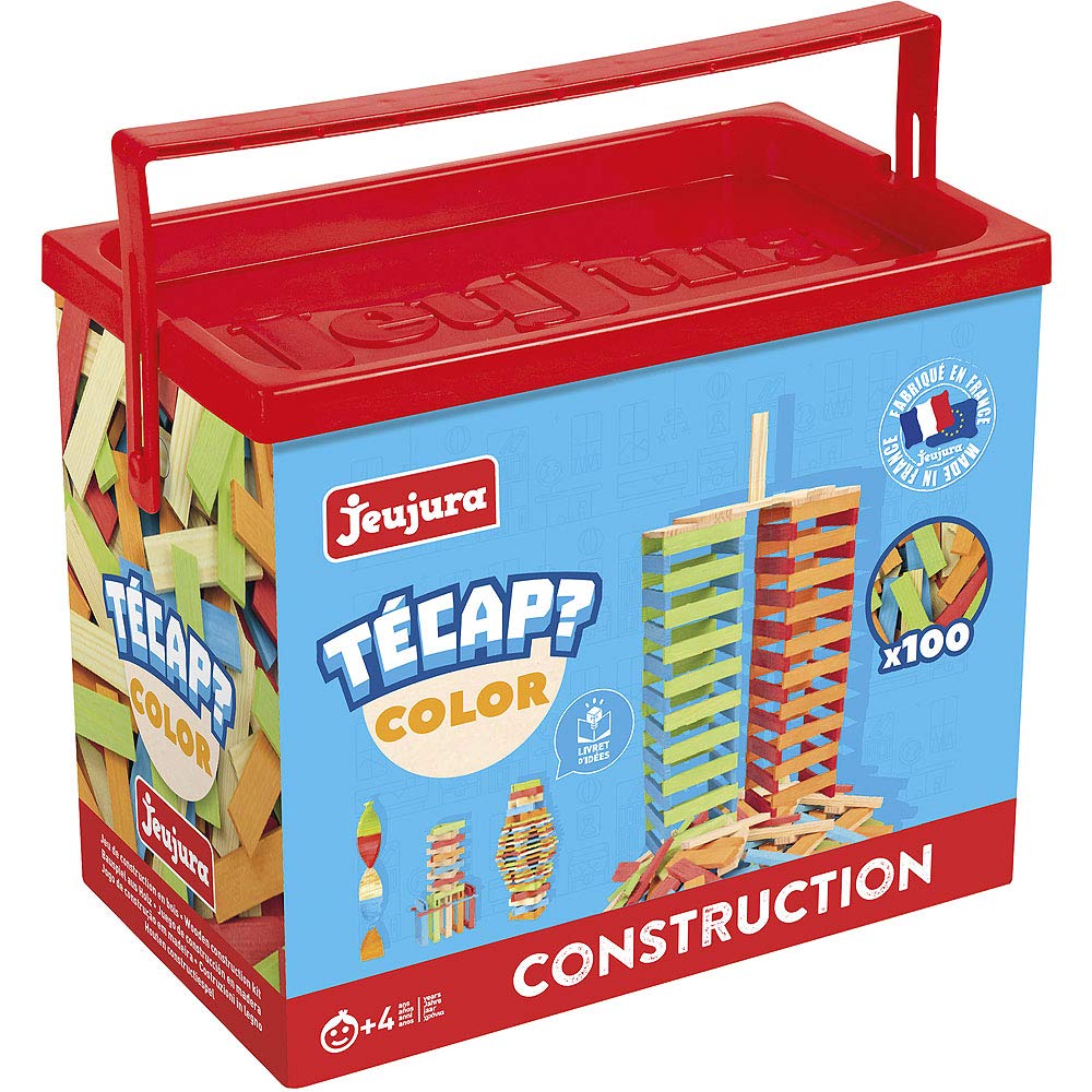 JeuJura 8336 Spiel, BAU- – blöcke Color – 100-teilig Einheitsgrösse, Einheitsgrösse