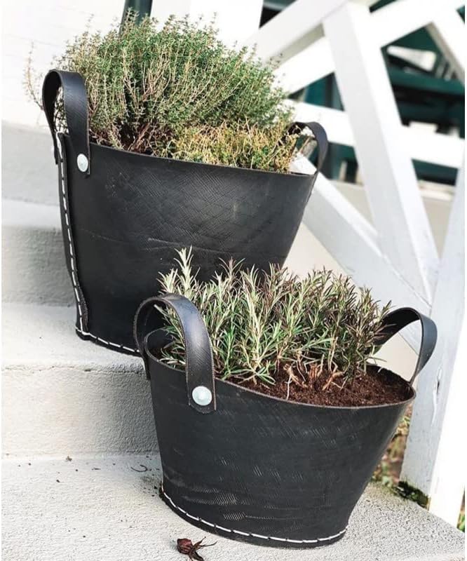 Korb aus recycelten Autoreifen Ø 50 cm