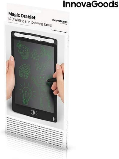 InnovaGoods Magic Drablet LCD-Tablet zum Zeichnen und Schreiben, Schwarz