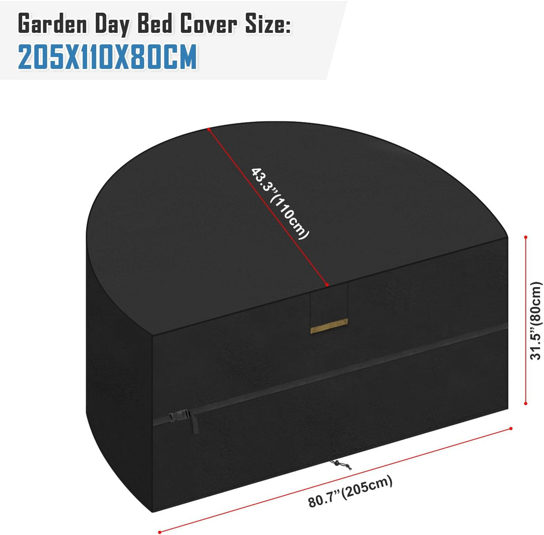 VANSHEIM Sonneninsel Abdeckung Halbrund Abdeckplane Liegeinsel Halbrund Abdeckplane Sonneninsel Wass