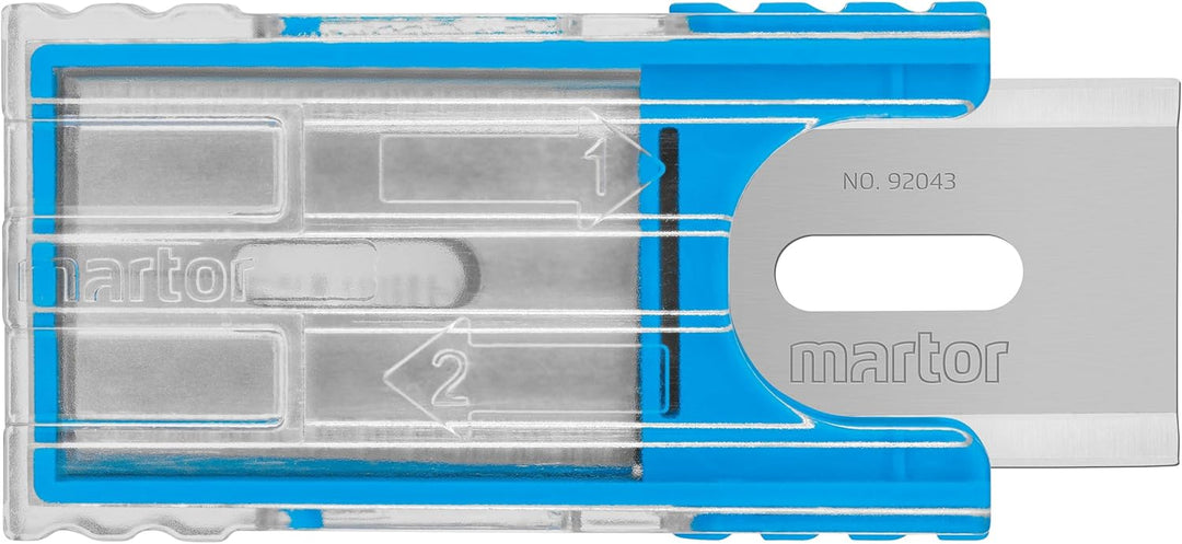 MARTOR 10 x Industrieklinge, Ersatzklingen Cuttermesser, Sicherheitsmesser, 18,5 mm, Scharf, Im Spen
