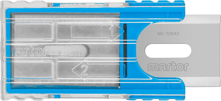 MARTOR 10 x Industrieklinge, Ersatzklingen Cuttermesser, Sicherheitsmesser, 18,5 mm, Scharf, Im Spen