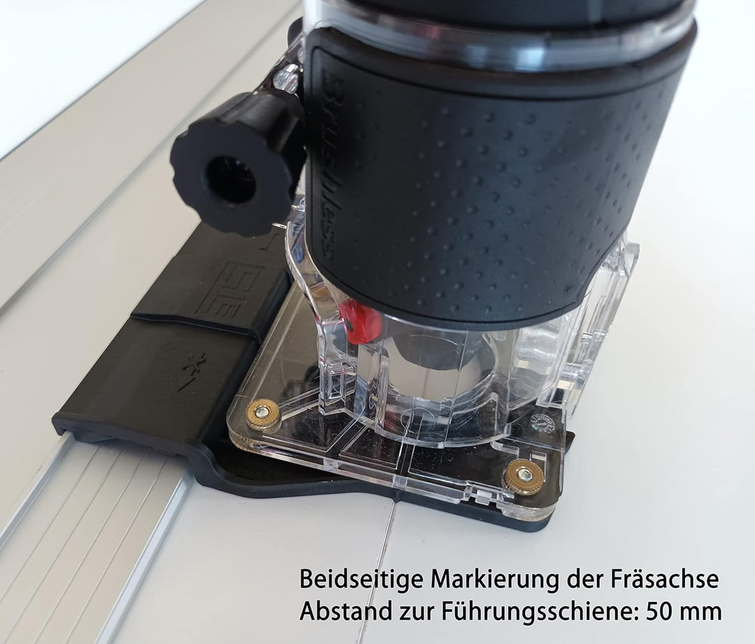 SLE Profi Führungsschienenadapter für Bosch GLF 55-6 / GLF 18V-8 / GKF 500 / GKF 550 für Makita/Bosc