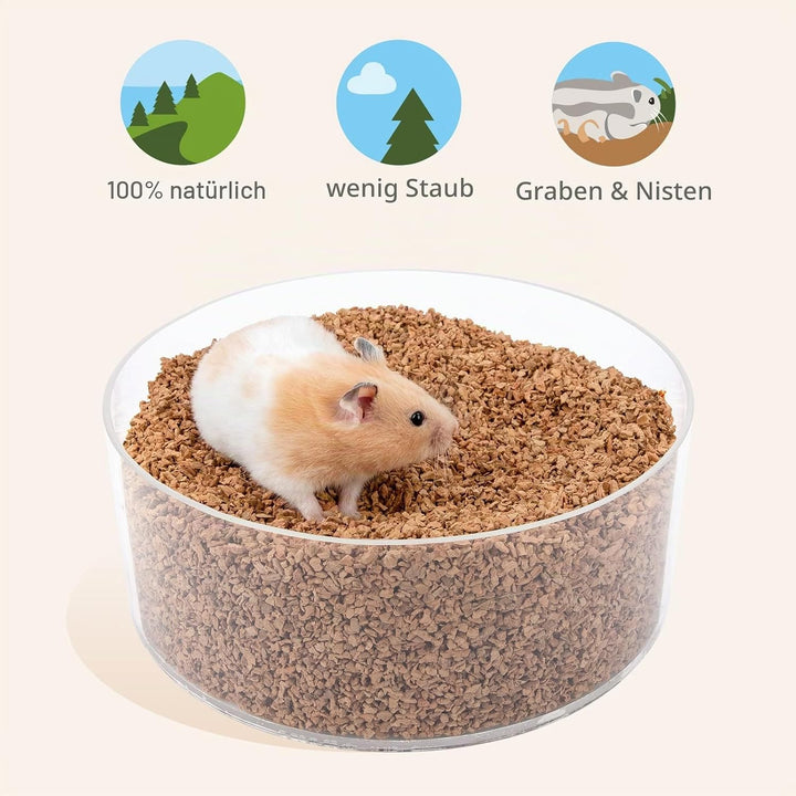 Niteangel Natürliches Kokosnuss-Hamster-Einstreu und Haustierstreu für Zwerghamster, Gerbils, Mäuse,