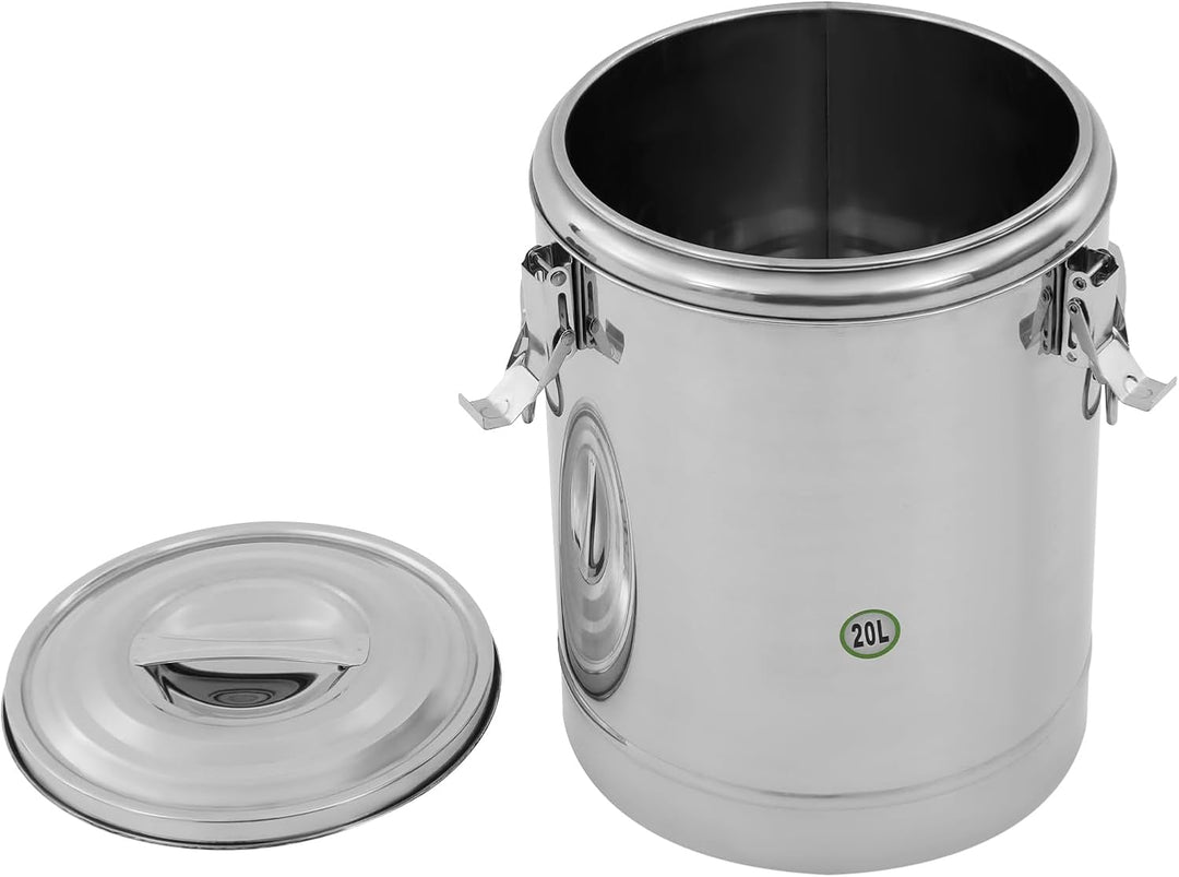 Thermobehälter Essen 10L/20L/30L, Lsolierter Suppenbehälter aus Edelstahl, Thermobehälter für Essen,