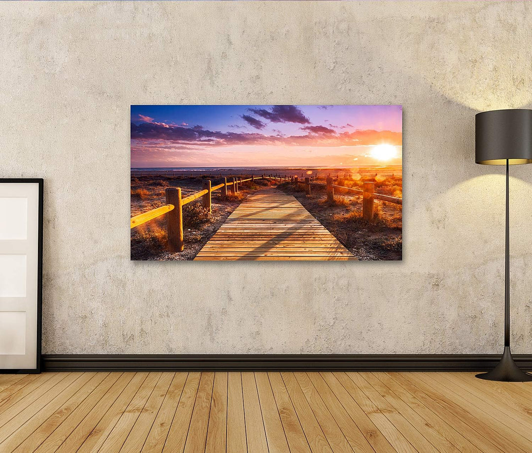 islandburner Bild auf Leinwand Sonnenuntergang Strand Almeria Cabo De Gata Nijar Naturpark Alme Bild