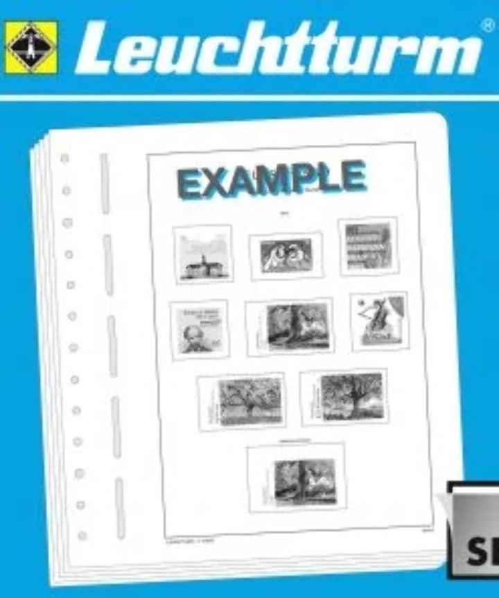 Leuchtturm Vordruckblätter Bundesrepublik Deutschland 1990-1994 mit SF-Schutztasche | Sammelblätter